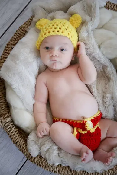 Fantasia Urso Pooh em Crochê