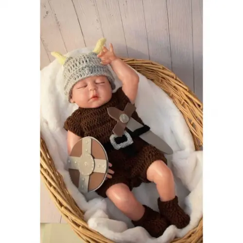 Fantasia Viking em Crochê Ensaio Fotográfico