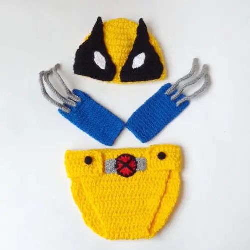 Fantasia Wolverine Marvel em Crochê