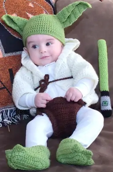 Fantasia Yoda em Crochê