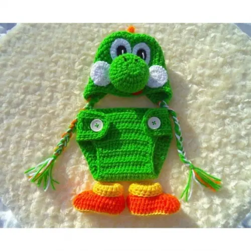 Fantasia Yoshi em Crochê