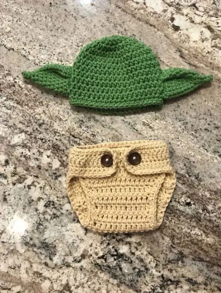 Fantasia Yoda em Crochê