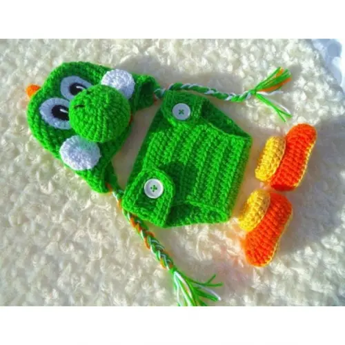 Fantasia Yoshi em Crochê