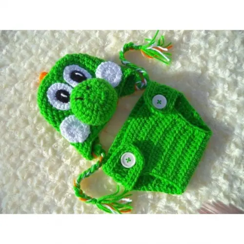 Fantasia Yoshi em Crochê