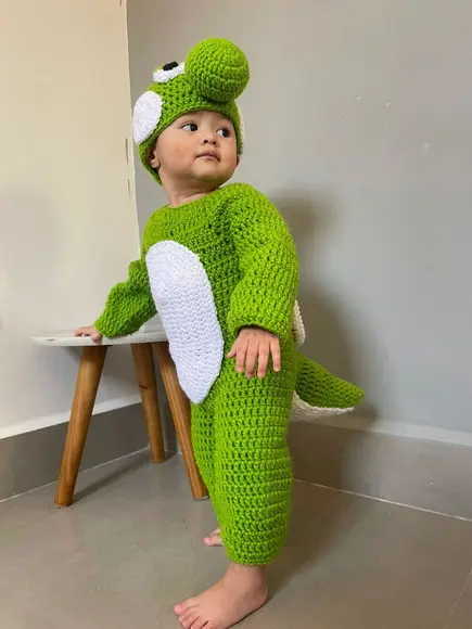 Fantasia Yoshi em Crochê