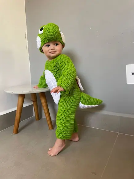 Fantasia Yoshi em Crochê