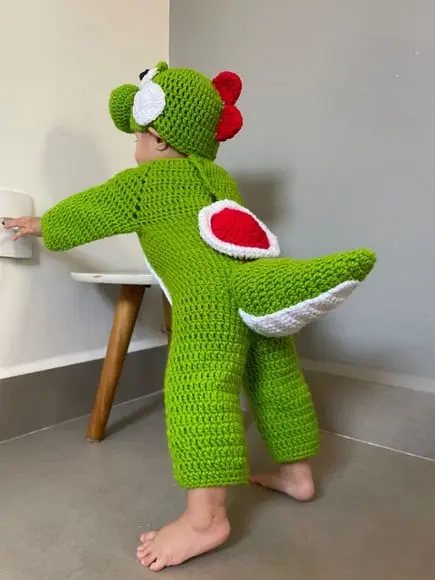 Fantasia Yoshi em Crochê