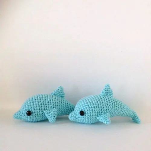 Golfinho de Crochê Amigurumi