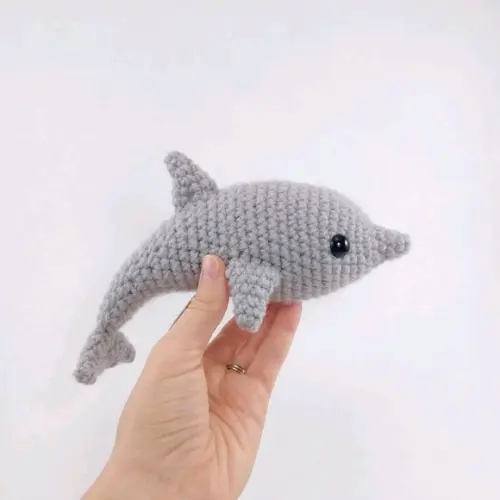 Golfinho de Crochê Amigurumi