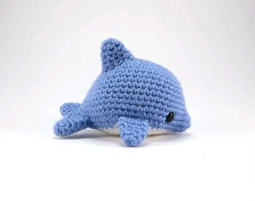 Golfinho de Crochê Amigurumi