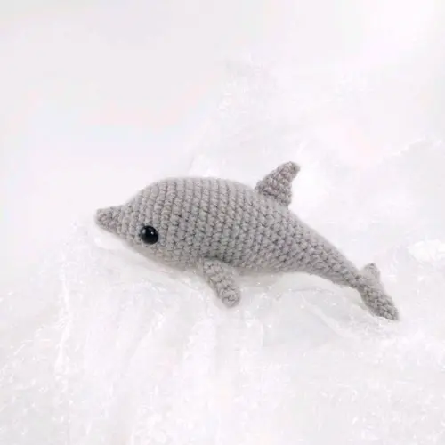 Golfinho de Crochê Amigurumi