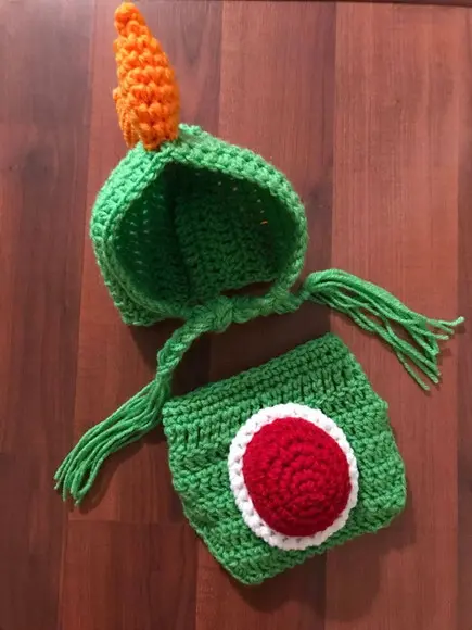 Fantasia Yoshi em Crochê