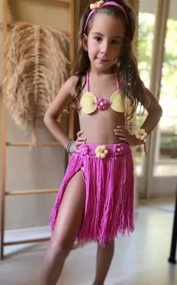Havaiana Conjunto Infantil em Crochê