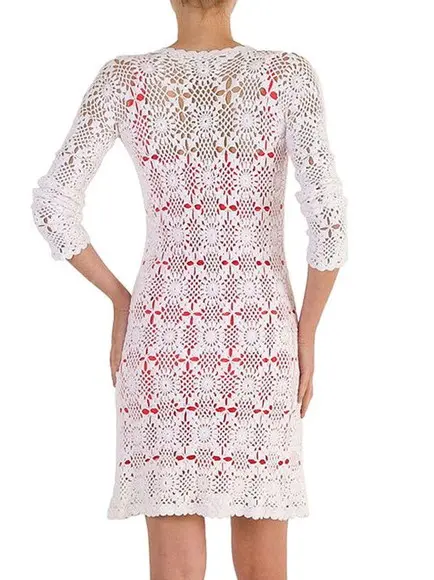 Kimono / sobretudo de crochê