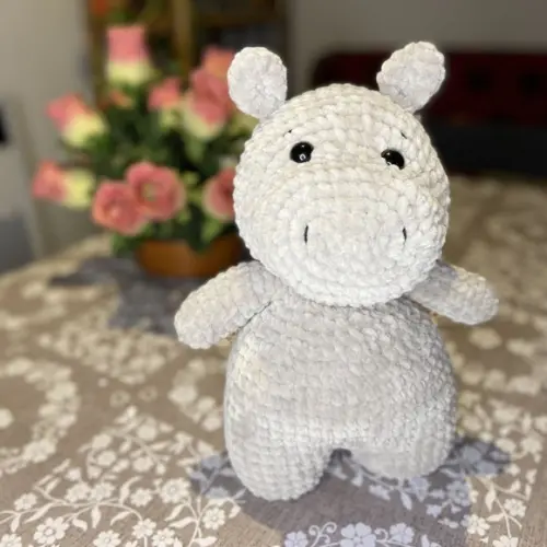 Hipopótamo de Crochê Amigurumi