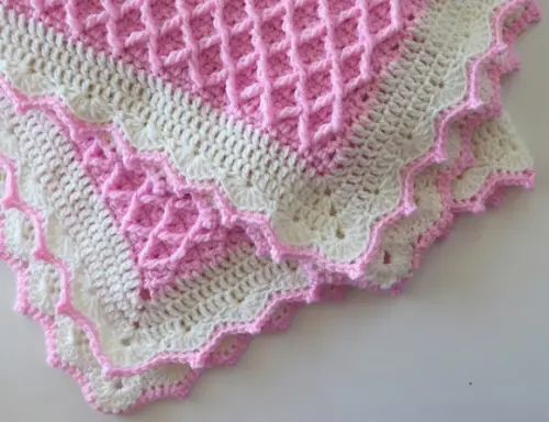 Manta de crochê bebê