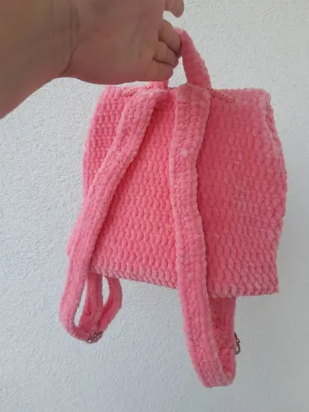 Mochila de Crochê Unicórnio