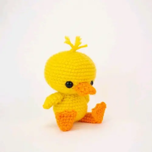 Patinhos de crochê amigurumi