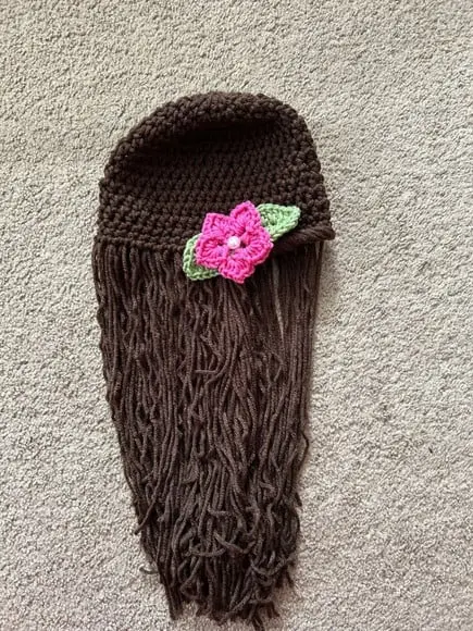 Peruca Moana em Crochê