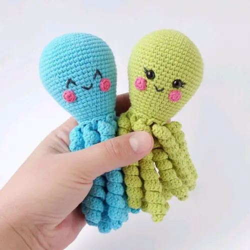 Polvo de crochê amigurumi