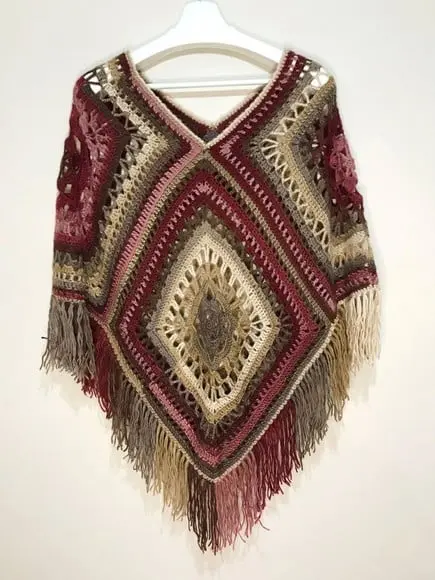 Poncho De Crochê