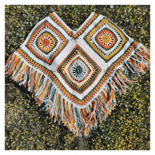 Poncho De Crochê