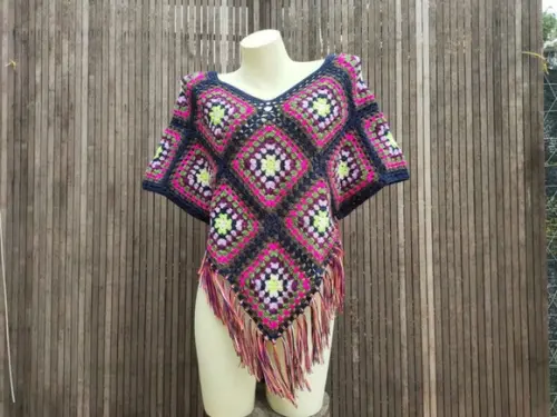 Poncho De Crochê