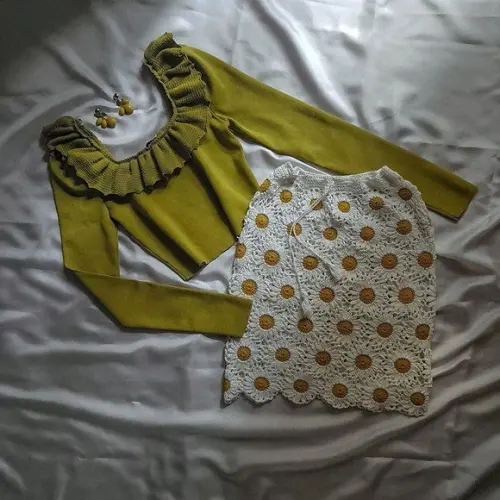 saia de crochê