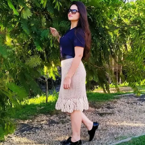 Saia de Crochê Beatriz