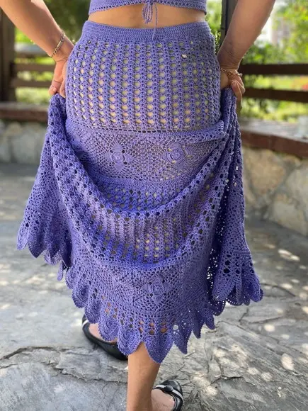 Saia de Crochê Juliana