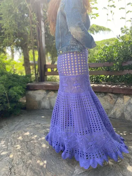 Saia de Crochê Juliana