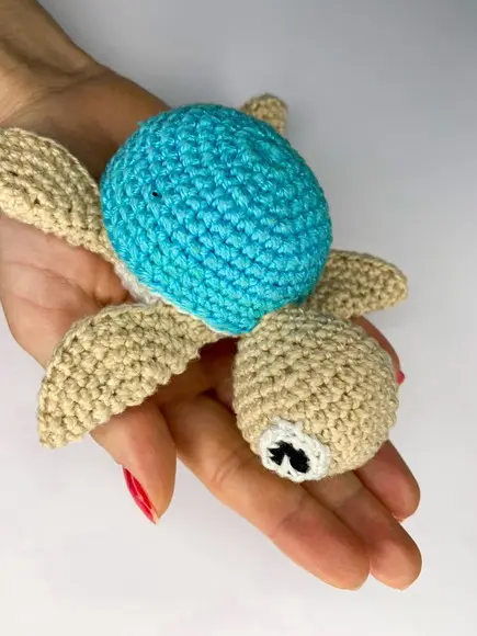 Tartaruga de crochê amigurumi