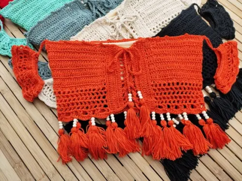 Top / cropped crochê