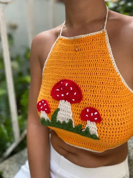 Top / Cropped Crochê