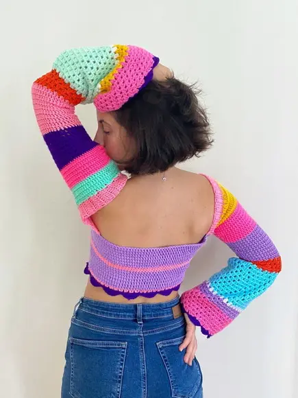 Top / Cropped Crochê