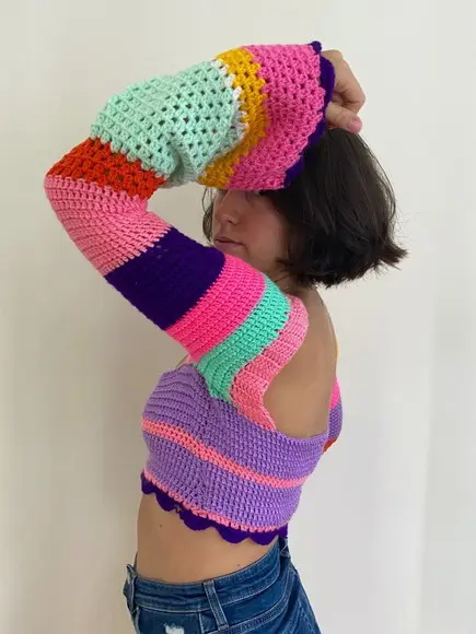 Top / Cropped Crochê