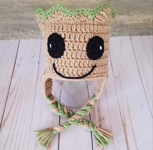 Touca Groot em Crochê
