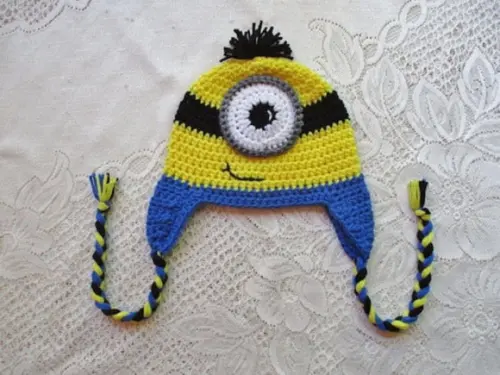 Touca Minions em Crochê