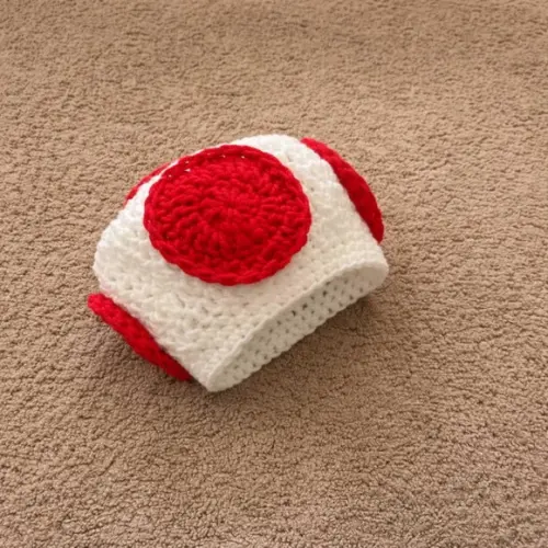 Touca Toad em Crochê