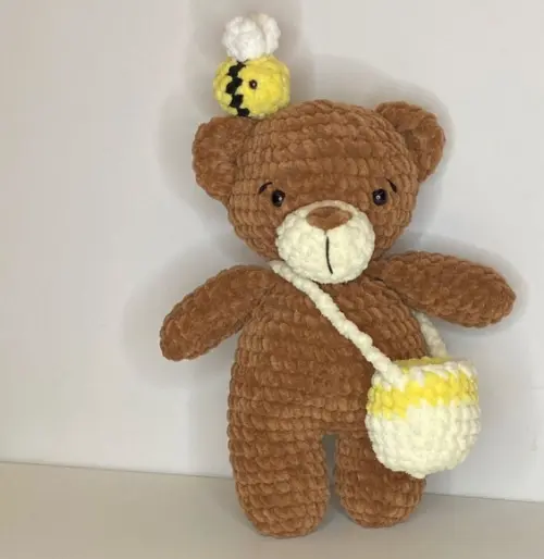 Ursinho Pooh de Crochê Amigurumi