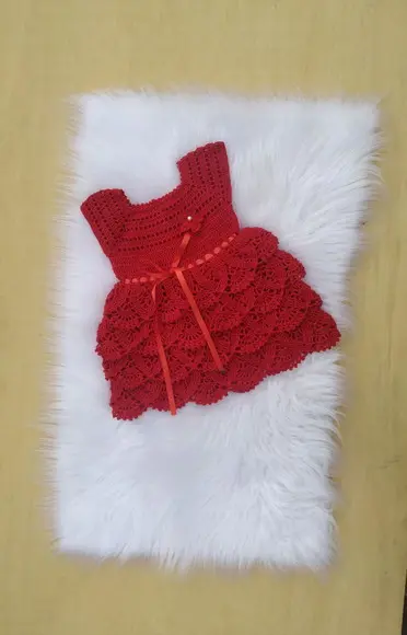 Vestido Bebê / Infantil de Crochê