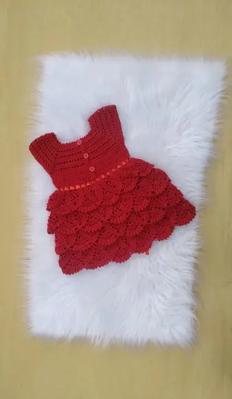 Vestido Bebê / Infantil de Crochê