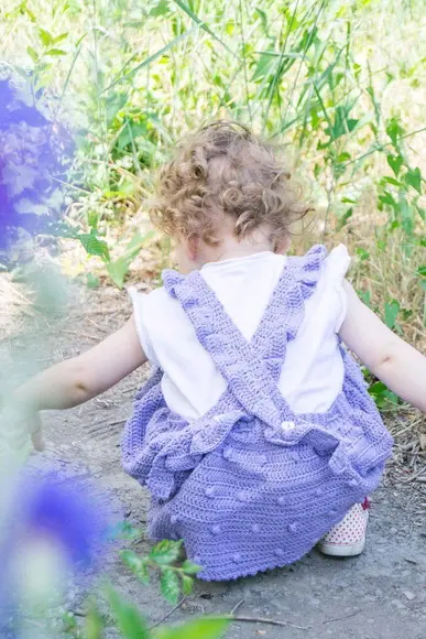 Vestido crochê infantil