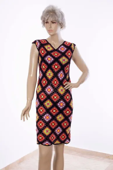Vestido de crochê