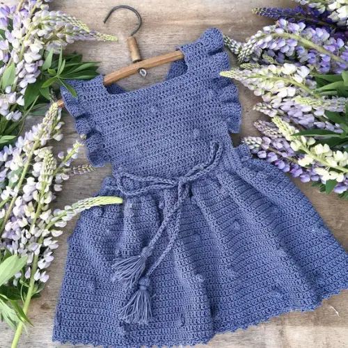 Vestido Crochê Infantil