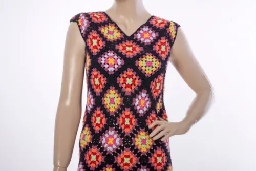 Vestido de crochê