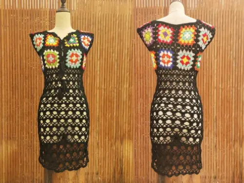Vestido de crochê
