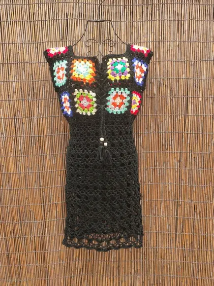 Vestido de crochê