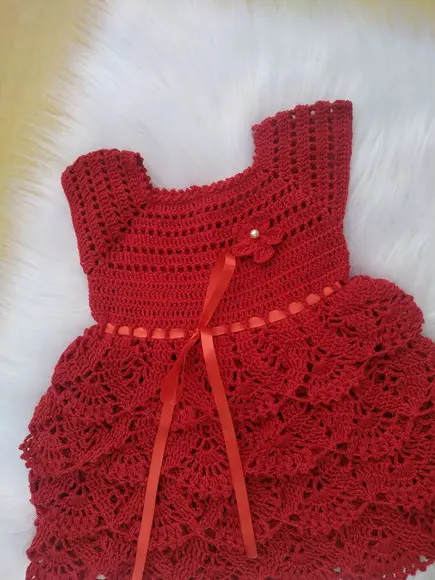 Vestido Bebê / Infantil de Crochê