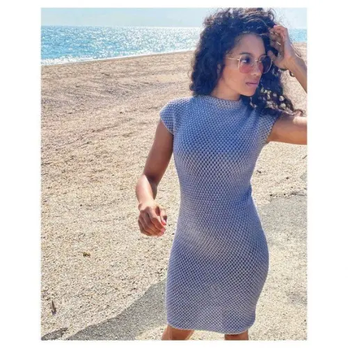 Vestido de crochê